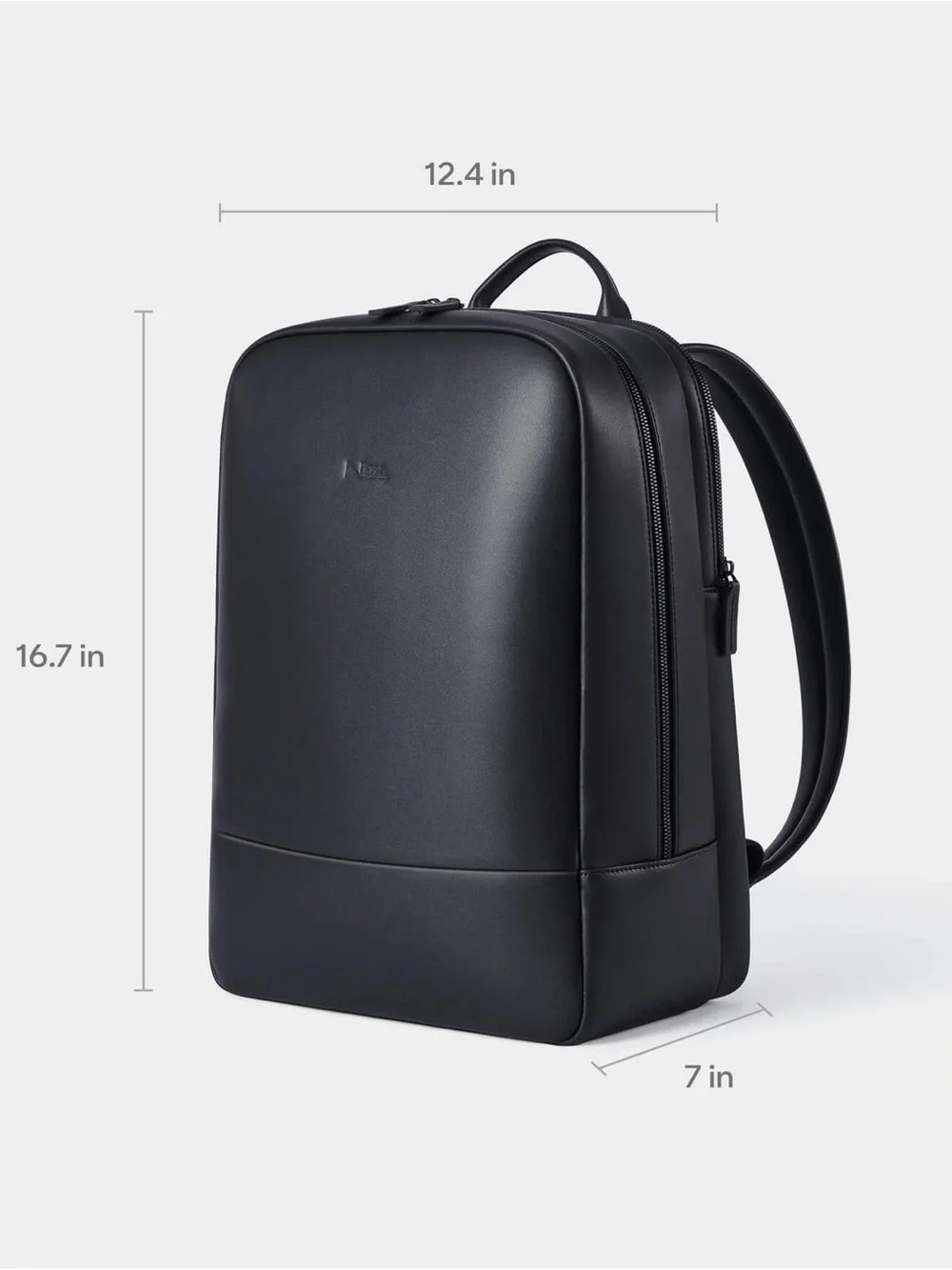 Nex Hawaii Underseat Backpack Black Vegan Leather Laptop Travel